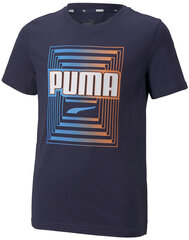 Puma T-paita Alpha Graphic Tee Blue 847292 06 hinta ja tiedot | Poikien paidat | hobbyhall.fi