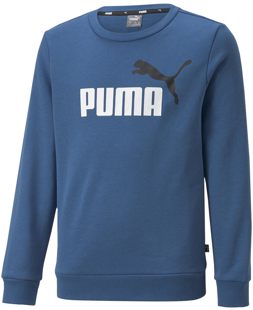 Puma Jumpperi Ess+ 2 Col Big Logo Blue 586986 17 hinta ja tiedot | Poikien puserot, liivit ja jakut | hobbyhall.fi