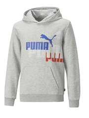 Puma Jumpperi Ess+ Logo Power Hoodie Grey 673262 04 hinta ja tiedot | Poikien puserot, liivit ja jakut | hobbyhall.fi