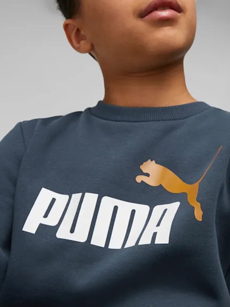 Puma Jumpperi Ess + 2 Col Big Logo Navy 586986 16 hinta ja tiedot | Poikien puserot, liivit ja jakut | hobbyhall.fi