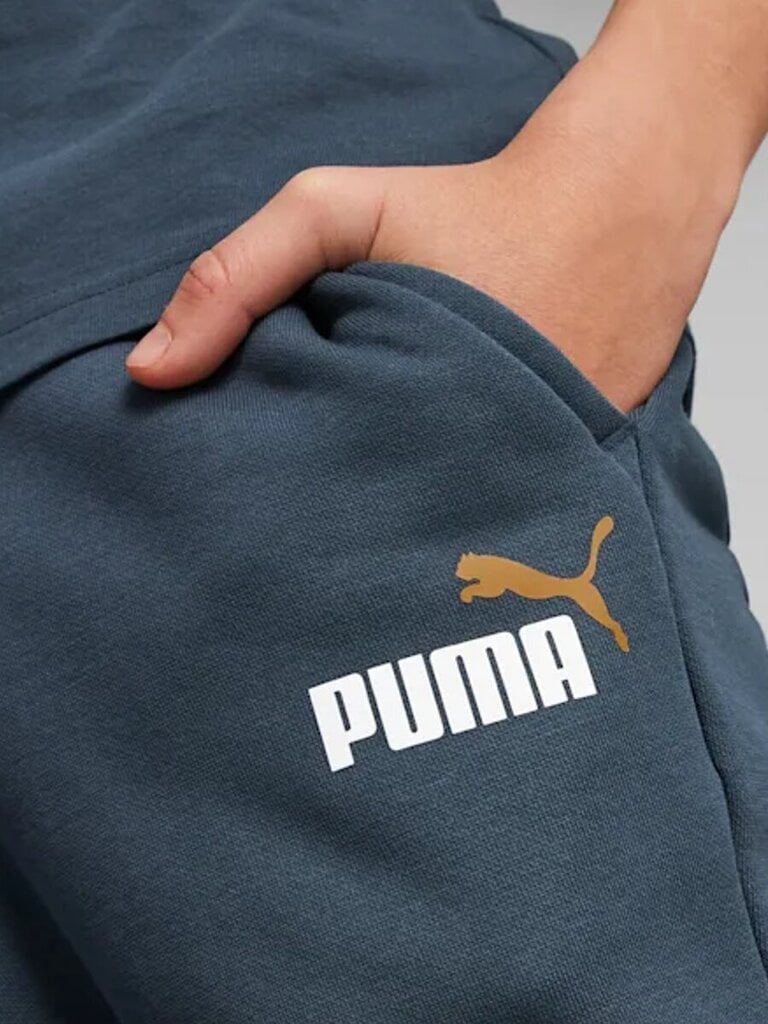 Puma Housut Ess + 2 Col Logo Pants Blue 586988 16 hinta ja tiedot | Poikien housut | hobbyhall.fi