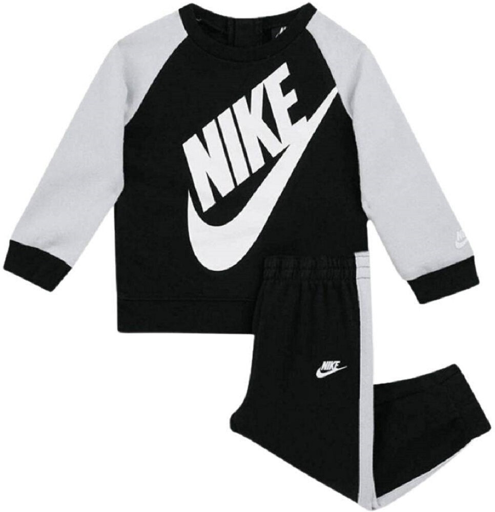 Nike Urheiluasu Oversized Futura Crew Set White Black 86F563 023 hinta ja tiedot | Poikien kokoasut ja setit | hobbyhall.fi