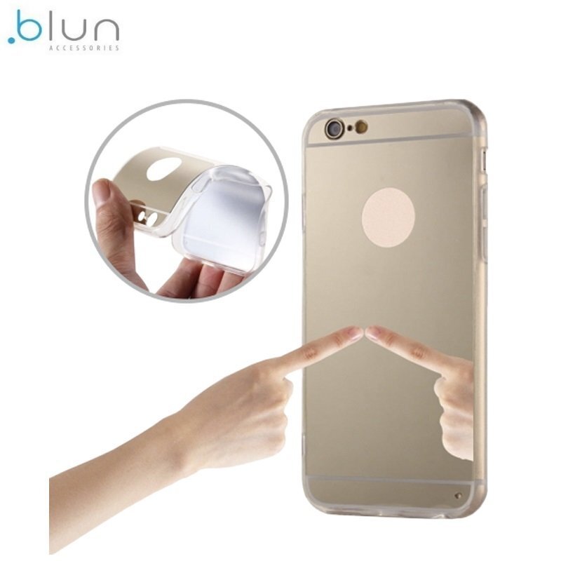 Blun super slim silicone back cover case with transparent frame and Mirror back part of case for Samsung G955 Galaxy S8 Plus / S hinta ja tiedot | Puhelimen kuoret ja kotelot | hobbyhall.fi