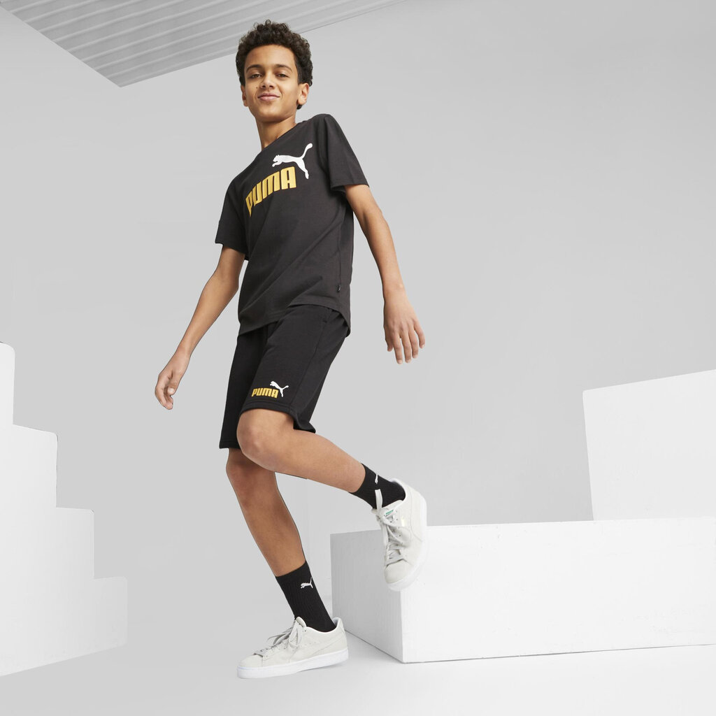 Puma Shortsit Ess+ 2 Col Black 586989 91 hinta ja tiedot | Poikien shortsit | hobbyhall.fi