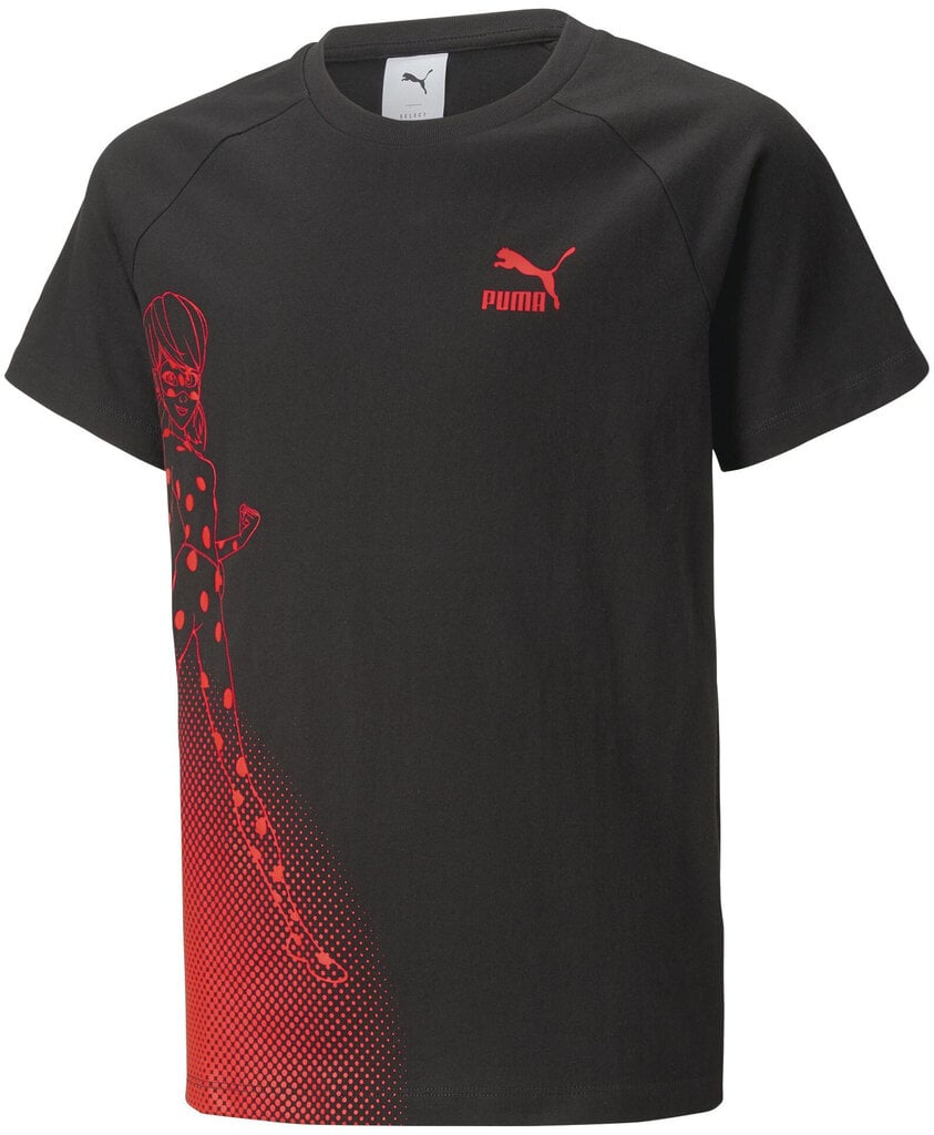 Puma T-paita X Miraculous Tee Black 538683 01 hinta ja tiedot | Poikien paidat | hobbyhall.fi