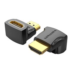 HDMI-Adapteri Vention AIOB0 90 astetta uros-naaras (musta) hinta ja tiedot | Adapterit | hobbyhall.fi