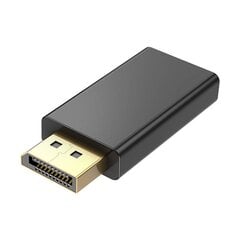 Adapteri DisplayPort - HDMI Vention HBKB0 (musta) hinta ja tiedot | VENTION Tietokoneet ja pelaaminen | hobbyhall.fi