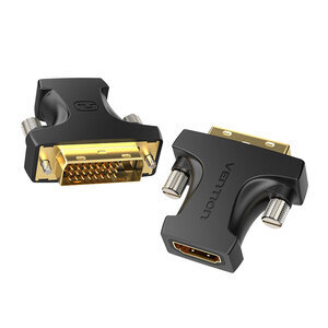 HDMI - DVI-sovitin adapteri Vention AILB0 (musta)