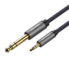 3,5–6,5 mm Jack Cable Vention BAIHJ - 5 m (harmaa) hinta ja tiedot | Puhelinkaapelit | hobbyhall.fi