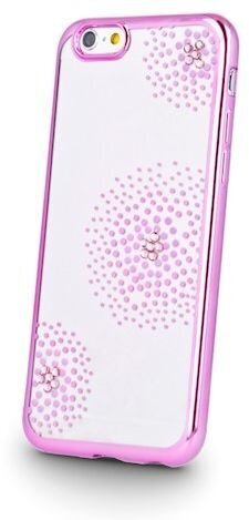 Suojakuori TelForceOne Beeyo Flower Dots, Huawei Y6 2017, pinkki hinta ja tiedot | Puhelimen kuoret ja kotelot | hobbyhall.fi