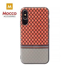 Suojakuori Mocco Trendy Grid And Stripes Silicone Back Case Apple iPhone X Red (Pattern 2) hinta ja tiedot | Puhelimen kuoret ja kotelot | hobbyhall.fi