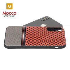 Suojakuori Mocco Trendy Grid And Stripes Silicone Back Case Apple iPhone X Red (Pattern 2) hinta ja tiedot | Puhelimen kuoret ja kotelot | hobbyhall.fi