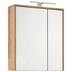 Vincent, Kylpyhuoneen seinäkaappi jossa peili, 60 cm hinta ja tiedot | Kylpyhuonekaapit | hobbyhall.fi