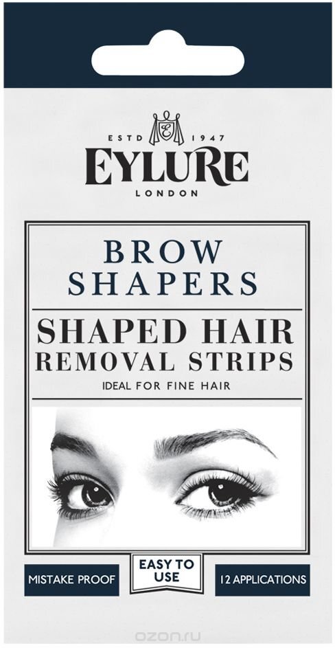 Eylure Brow Shapers, Karvanpoistoon sopivat vahanauhat kulmakarvojen korjaamiseen (normaalille iholle) 3 kpl. hinta ja tiedot | Karvanpoistoaineet | hobbyhall.fi