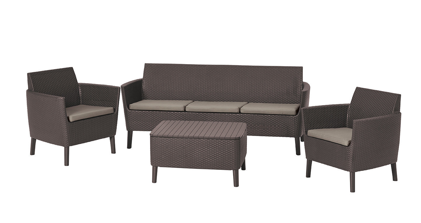 Puutarhakalusteet Salemo 3 Seater Set hinta ja tiedot | Puutarhakalusteet | hobbyhall.fi