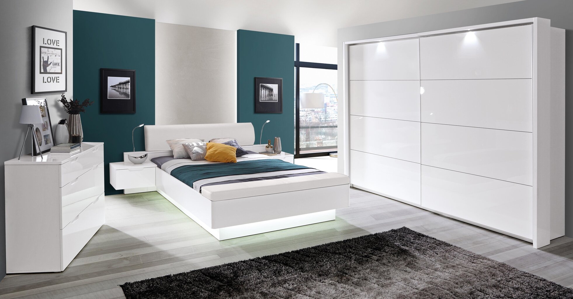 Starlet STWL163, sänky 160 cm x 200 cm, valkoisen värinen hinta ja tiedot | Sängyt | hobbyhall.fi