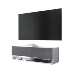 TV-pöytä Wander LED 100 cm, valkoinen/harmaa hinta ja tiedot | TV-tasot | hobbyhall.fi