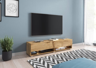 TV-pöytä Wander LED 140 cm, tammi hinta ja tiedot | TV-tasot | hobbyhall.fi