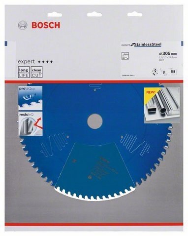 Bosch Expert Leikkuulevy ruostumattomasta teräksestä 305x25,4mm hinta ja tiedot | Puutarhatyökalujen tarvikkeet | hobbyhall.fi