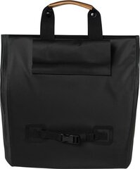 BASIL Shopper Urban Dry polkupyörälaukku koukkujärjestelmällä, mustan värinen hinta ja tiedot | Muut pyörätarvikkeet | hobbyhall.fi