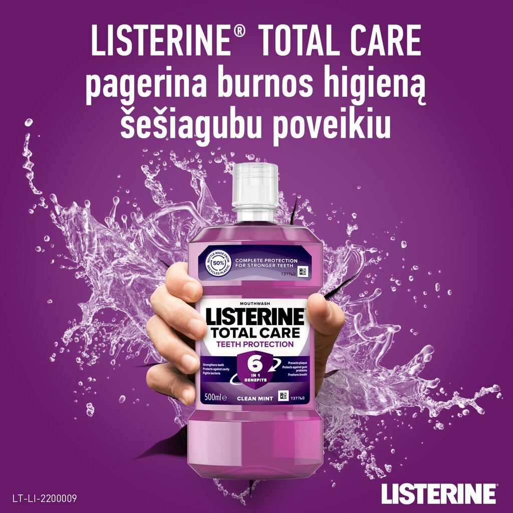 Suuvesi Listerine Total Care 500 ml hinta ja tiedot | Suuhygienia | hobbyhall.fi