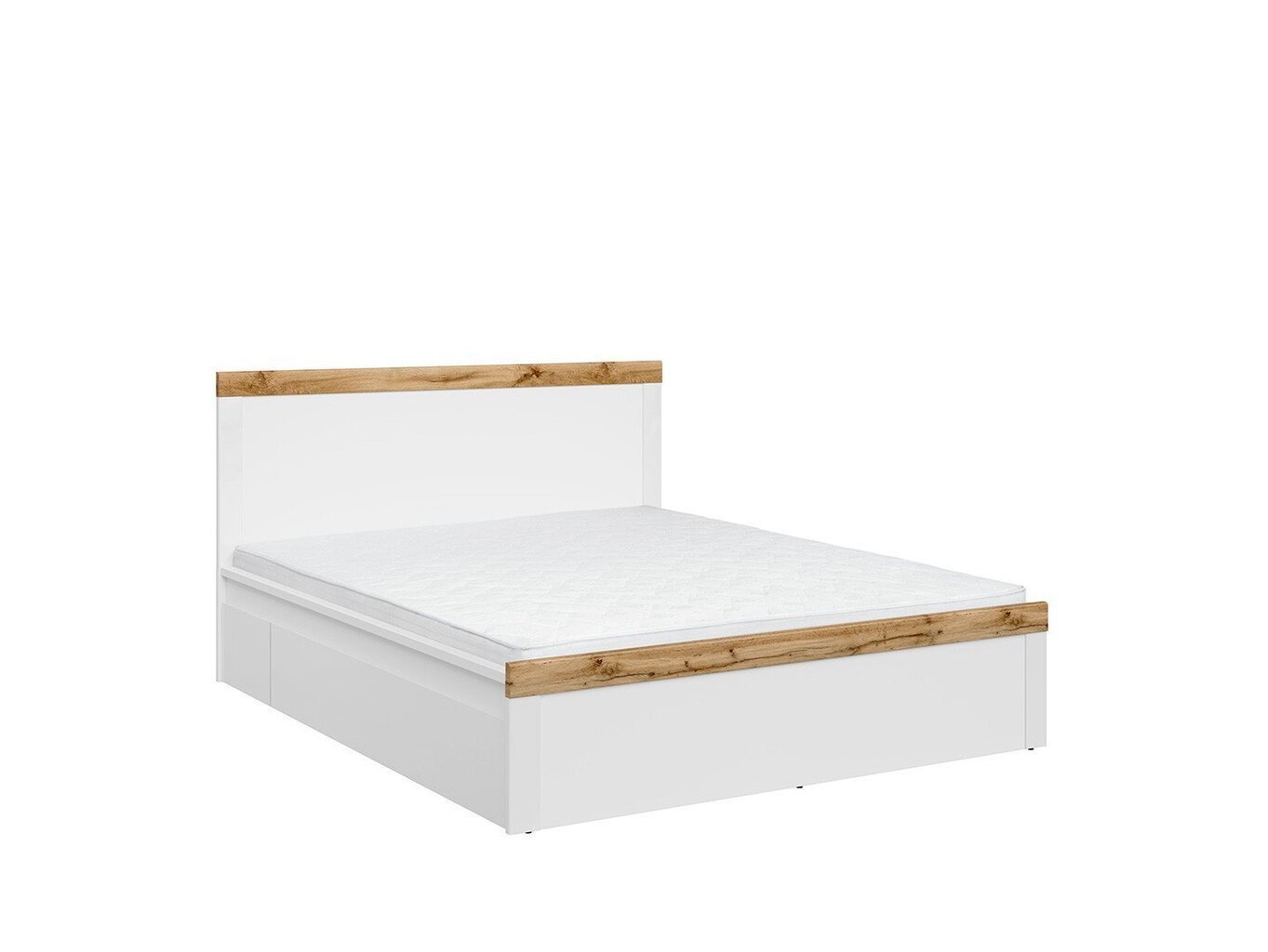 BRW Holten sänky 180x200 cm, valkoinen/ruskea hinta ja tiedot | Sängyt | hobbyhall.fi