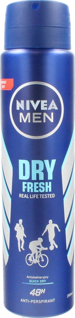 Suihkedeodorantti miehille Nivea Dry Fresh, 250ml hinta ja tiedot | Deodorantit | hobbyhall.fi