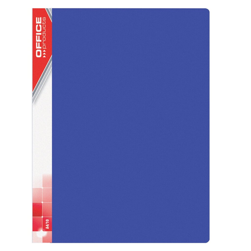 Office Products kansio 30 taskulla, A4, sininen hinta ja tiedot | Toimistotarvikkeet | hobbyhall.fi