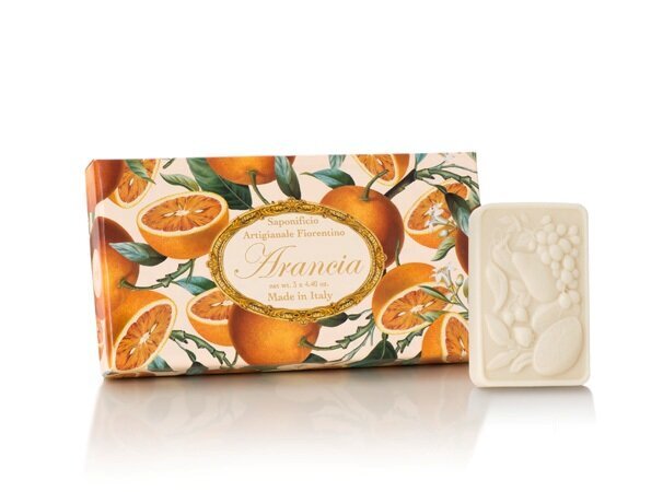 Saippua veriappelsiinin tuoksulla Saponificio Artigianale Fiorentino, 3x125g hinta ja tiedot | Saippuat | hobbyhall.fi