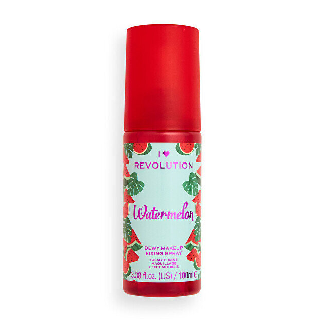 Meikinkiinnityssuihke I♥Revolution Watermelon Dewy Makeup Fixing Spray, 100 ml hinta ja tiedot | Meikkivoiteet ja puuterit | hobbyhall.fi