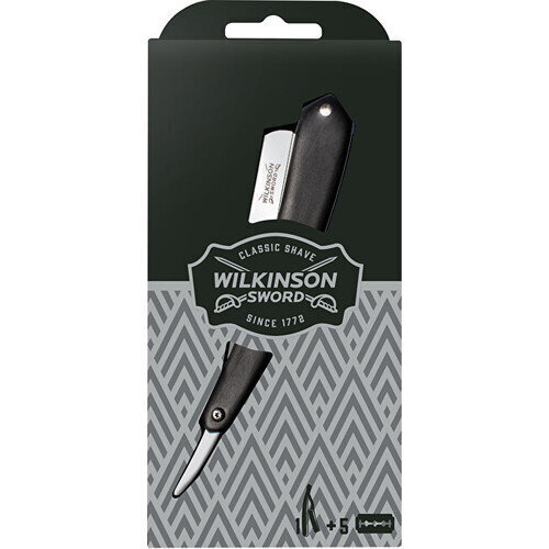 Miesten partakone Wilkinson Sword Cut Throat + Double Edge Blades ( 5 kpl ) - Partakone + varapartaterät hinta ja tiedot | Parranajo ja karvanpoisto | hobbyhall.fi