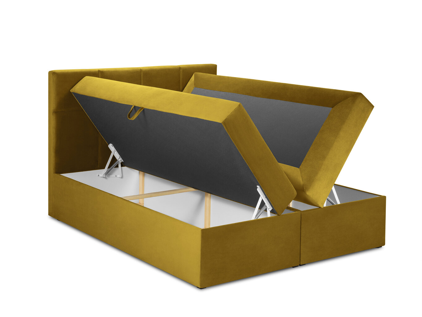 Sänky Mazzini Beds Mimicry 140x200 cm, keltainen hinta ja tiedot | Sängyt | hobbyhall.fi
