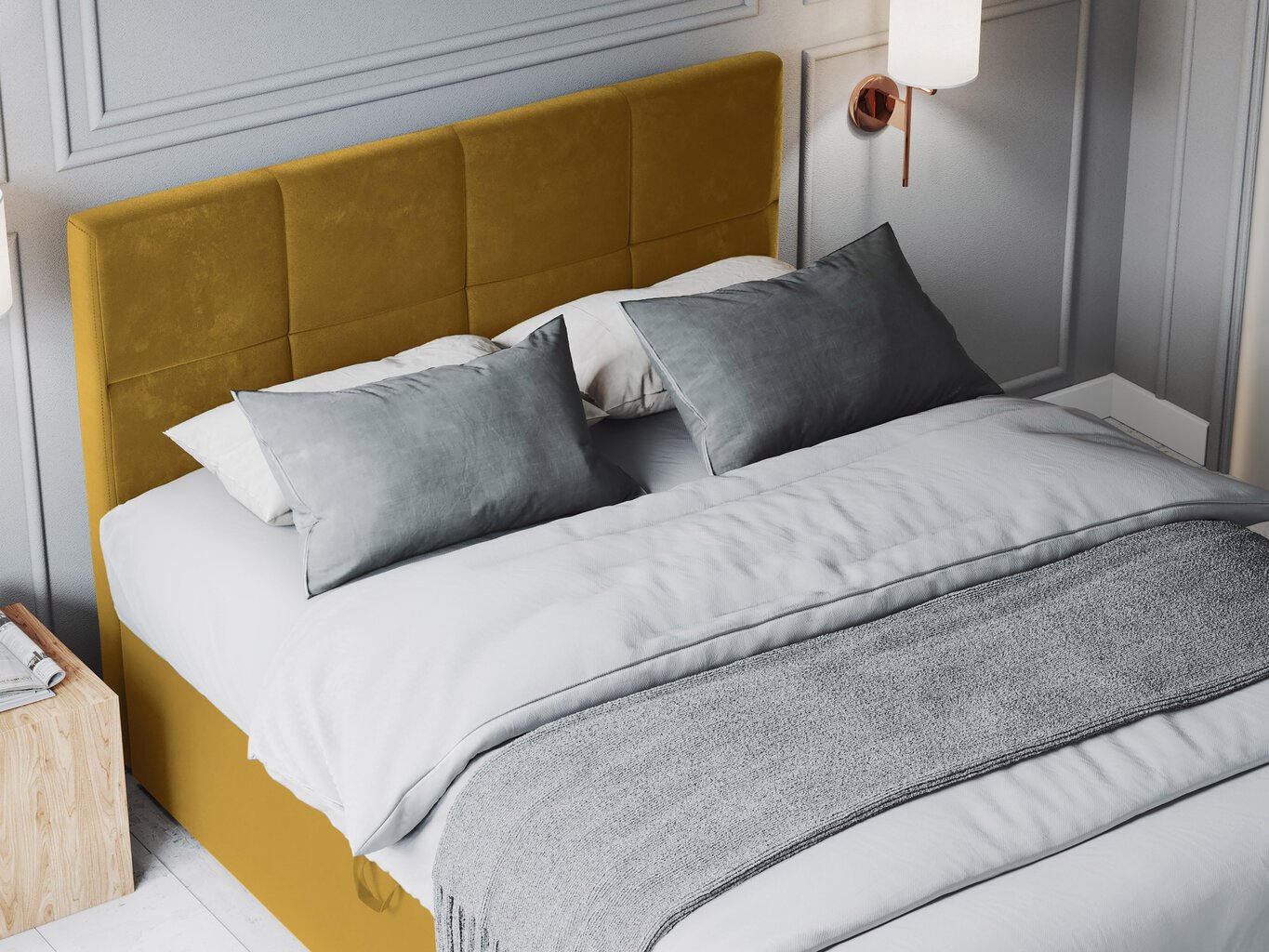 Sänky Mazzini Beds Mimicry 180x200 cm, keltainen hinta ja tiedot | Sängyt | hobbyhall.fi