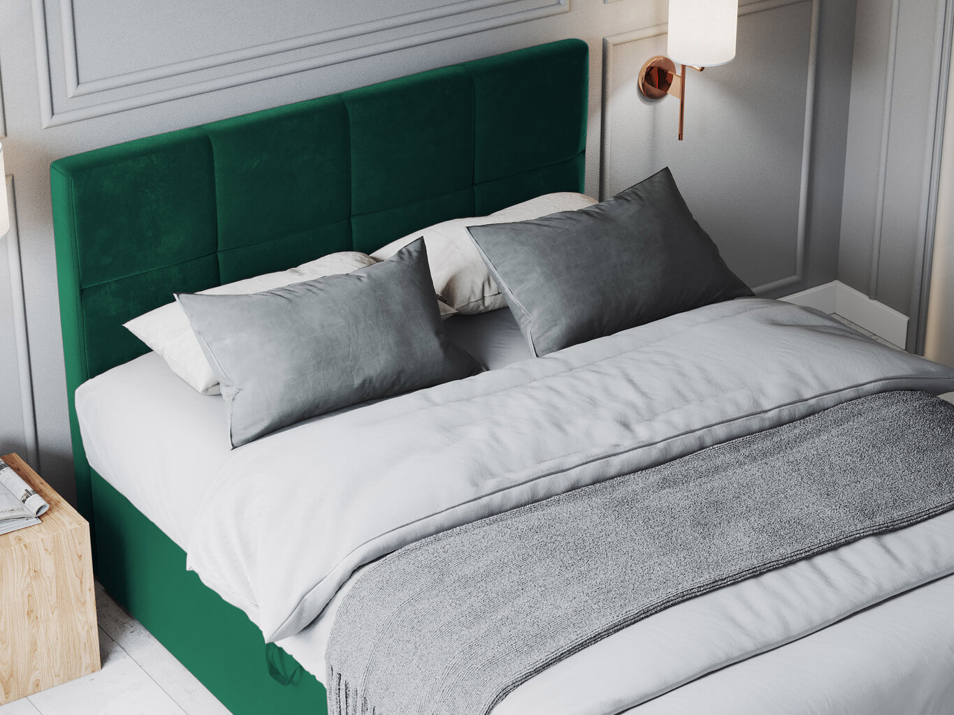 Sänky Mazzini Beds Mimicry 140x200 cm, tummanvihreä hinta ja tiedot | Sängyt | hobbyhall.fi