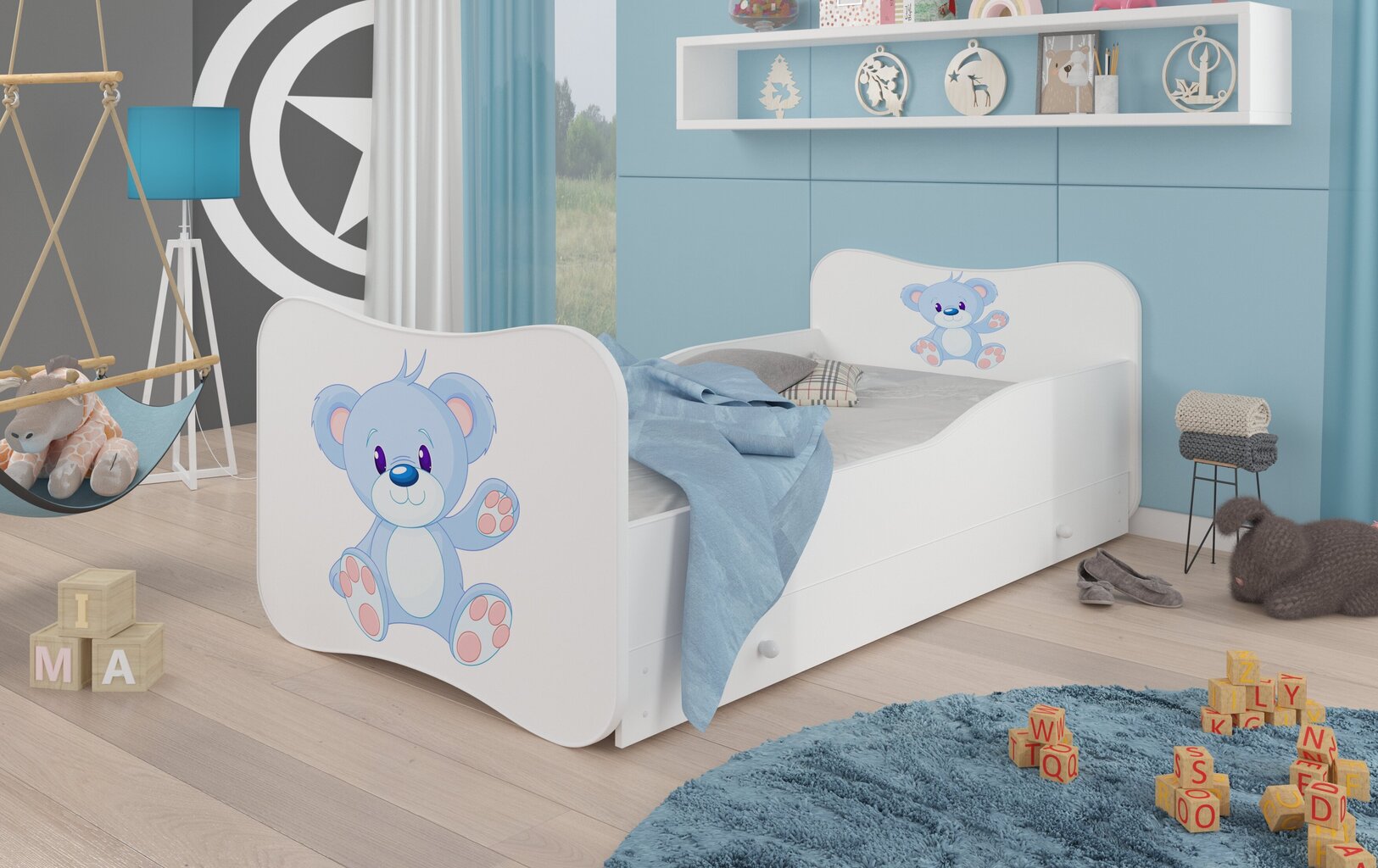 Lasten sänky ADRK Furniture Gonzalo L4, 140x70 cm hinta ja tiedot | Lastensängyt | hobbyhall.fi