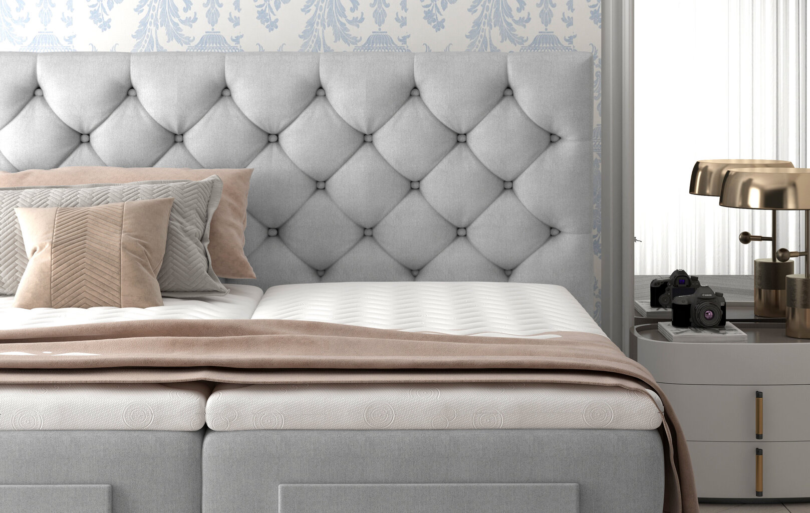 Sähkökäyttöinen sänky NORE Clover 14, 90x200, vaaleanpunainen hinta ja tiedot | Sängyt | hobbyhall.fi