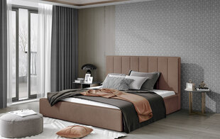 Sänky NORE Audrey 08, 180x200cm, vaaleanruskea hinta ja tiedot | Sängyt | hobbyhall.fi