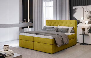 Sänky NORE Loree 09, 180x200 cm, keltainen hinta ja tiedot | Sängyt | hobbyhall.fi
