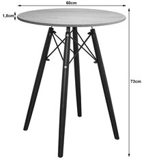 Pöytä TOD60, ruskea hinta ja tiedot | Sohvapöydät | hobbyhall.fi