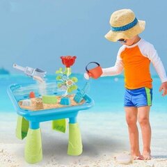 WOOPIE vesipöytä 2in1 hiekkalaatikko, 14 tarviketta hinta ja tiedot | Hiekkalelut ja rantalelut | hobbyhall.fi