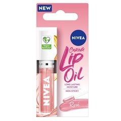 Huuliöljy Nivea Caring Lip Oil Rose, 5,5 ml hinta ja tiedot | Nivea Meikit | hobbyhall.fi