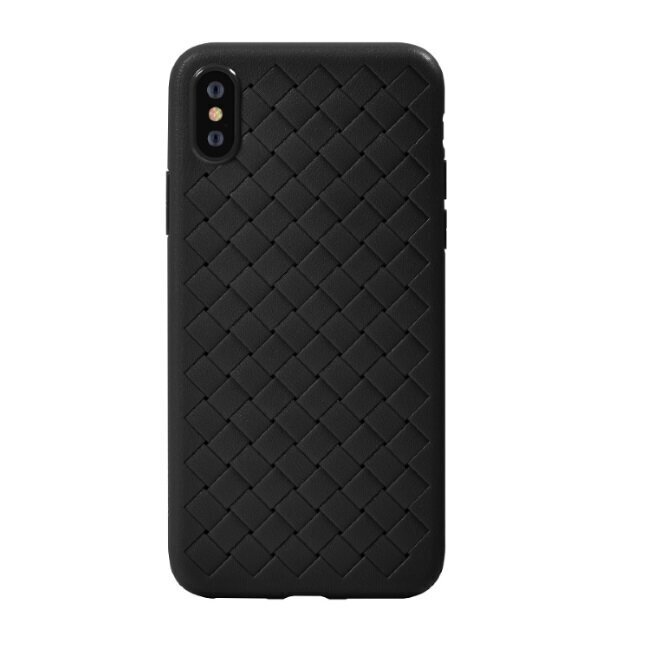 DEVIA Yison luxury hard silicone back cover case for Apple iPhone XS Max Black hinta ja tiedot | Puhelimen kuoret ja kotelot | hobbyhall.fi