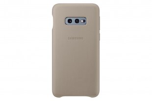 Samsung Galaxy S10e Leather Cover VG970LJE Grey hinta ja tiedot | Puhelimen kuoret ja kotelot | hobbyhall.fi