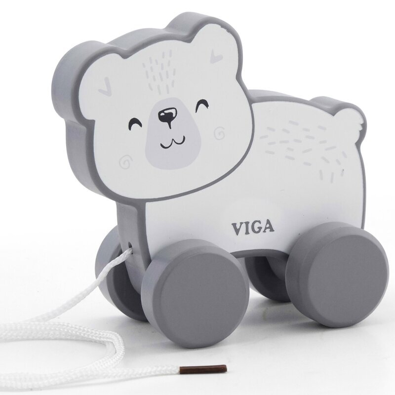 Puusta piirretty jääkarhu, "Viga" hinta ja tiedot | Kehittävät lelut | hobbyhall.fi