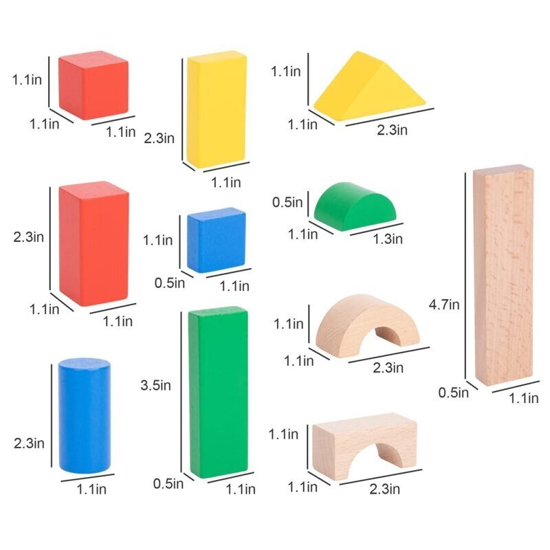 Puuhahmot, Tooky Toy, 100 kpl. hinta ja tiedot | Kehittävät lelut | hobbyhall.fi