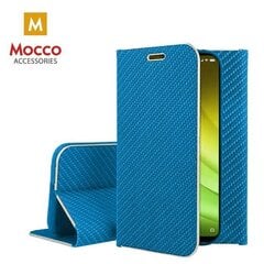 Apple iPhone X / XS suojakuori Mocco Carbon Leather, sininen hinta ja tiedot | Puhelimen kuoret ja kotelot | hobbyhall.fi