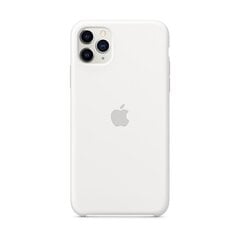 Apple iPhone 11 Pro Max Silicone Cover White hinta ja tiedot | Puhelimen kuoret ja kotelot | hobbyhall.fi