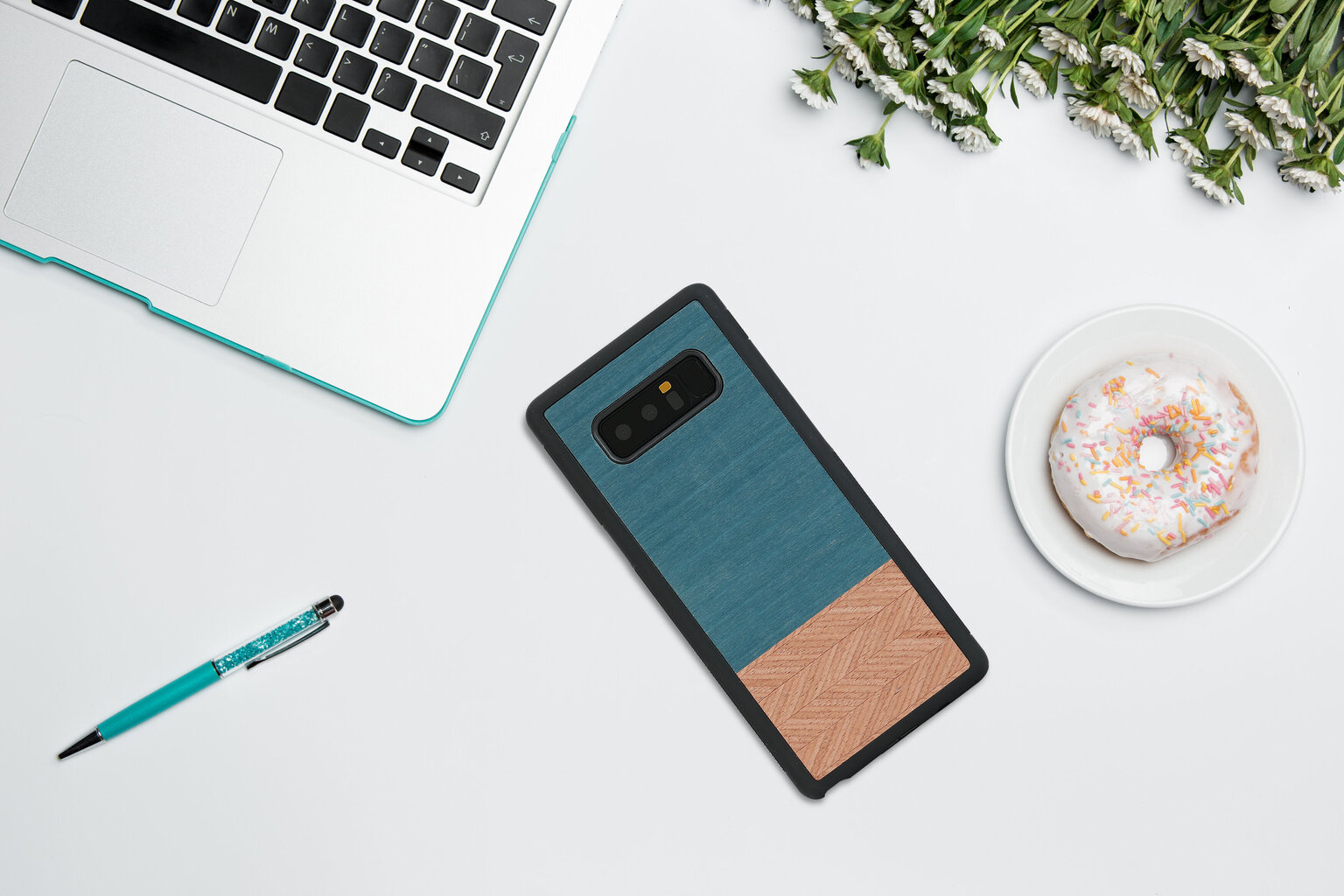 Samsung Galaxy Note 8 suojakuori Man&Wood, Denim, musta hinta ja tiedot | Puhelimen kuoret ja kotelot | hobbyhall.fi