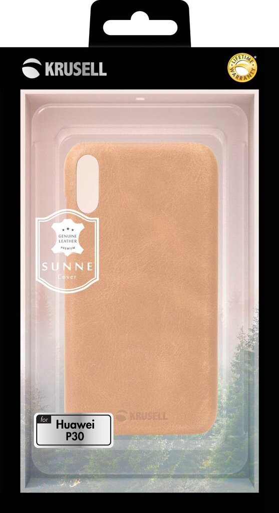 Krusell Sunne Cover, kuori Huawei P30, beige hinta ja tiedot | Puhelimen kuoret ja kotelot | hobbyhall.fi