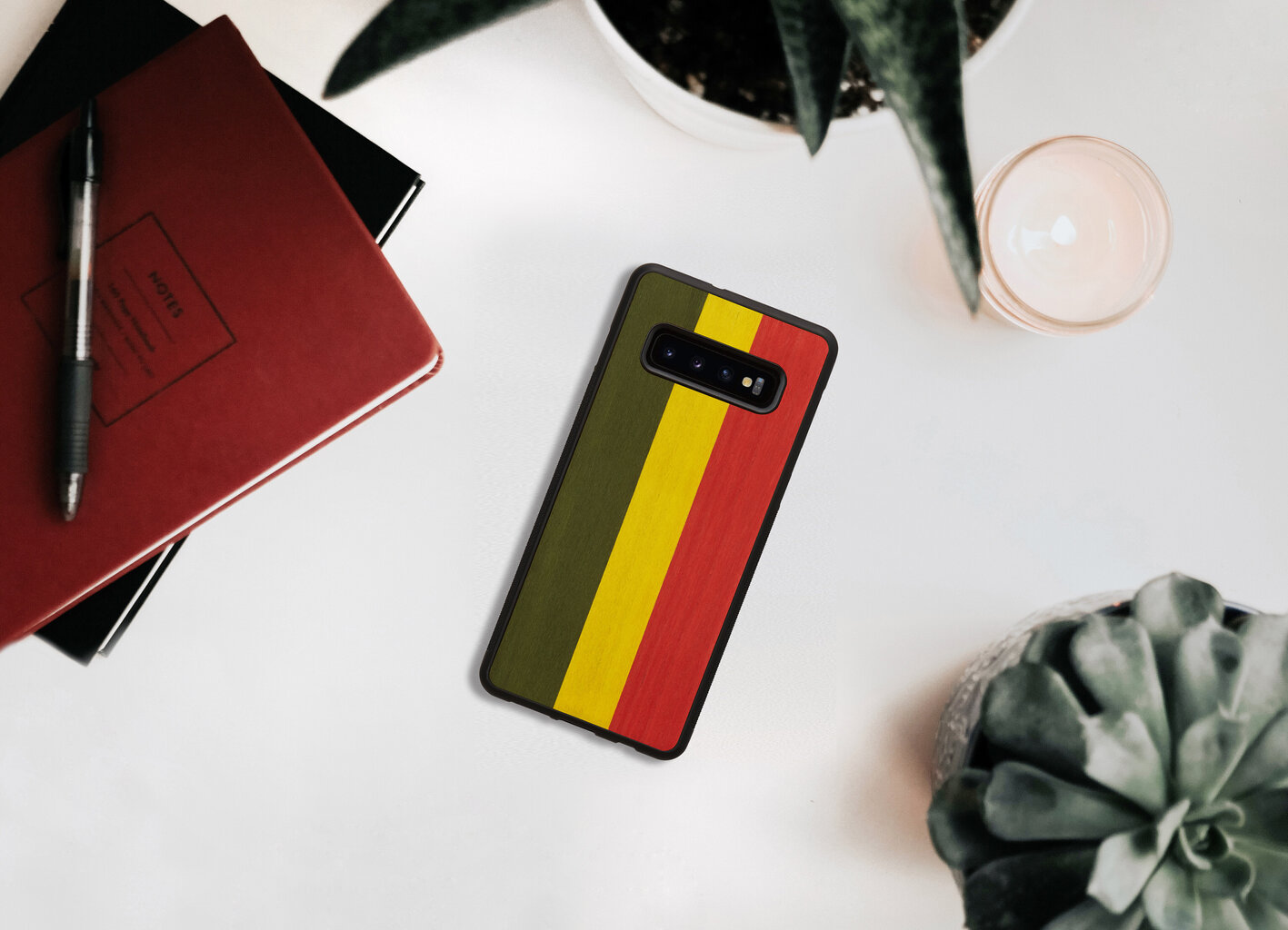 Samsung Galaxy S10 Plus suojakuori Man&Wood, Reggae, musta hinta ja tiedot | Puhelimen kuoret ja kotelot | hobbyhall.fi